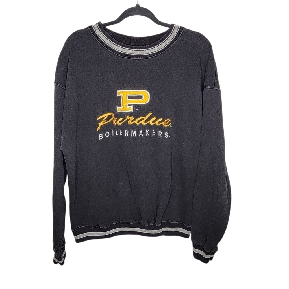 Vintage 90s Perdue Boilmakers Embroidered Crewneck Sweatshirt Size XL
